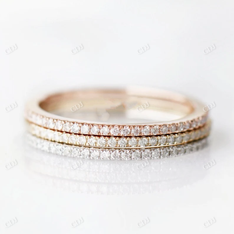 Round Lab Grown Diamond Eternity Wedding Band customdiamjewel