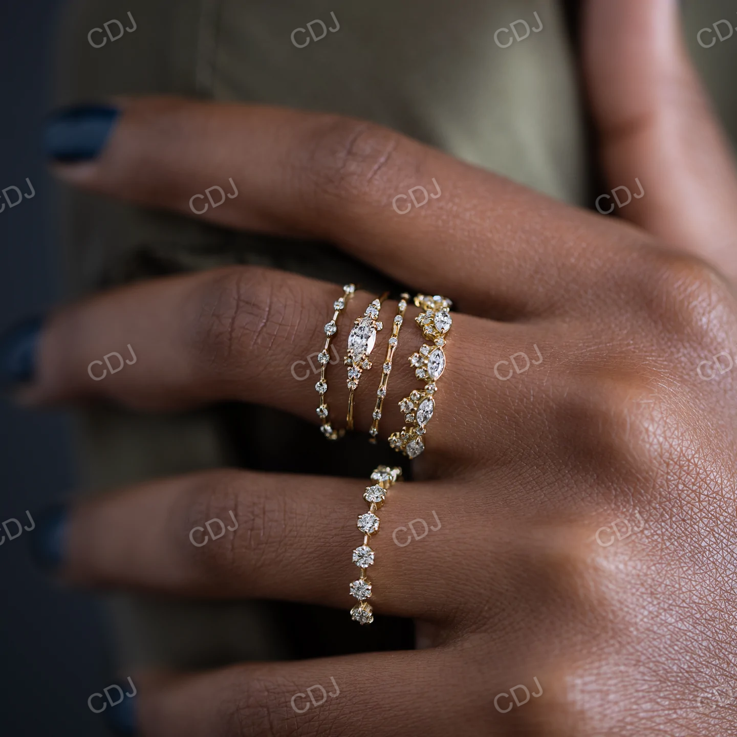 0.06CTW Eternity Natural Diamond Wedding Band customdiamjewel