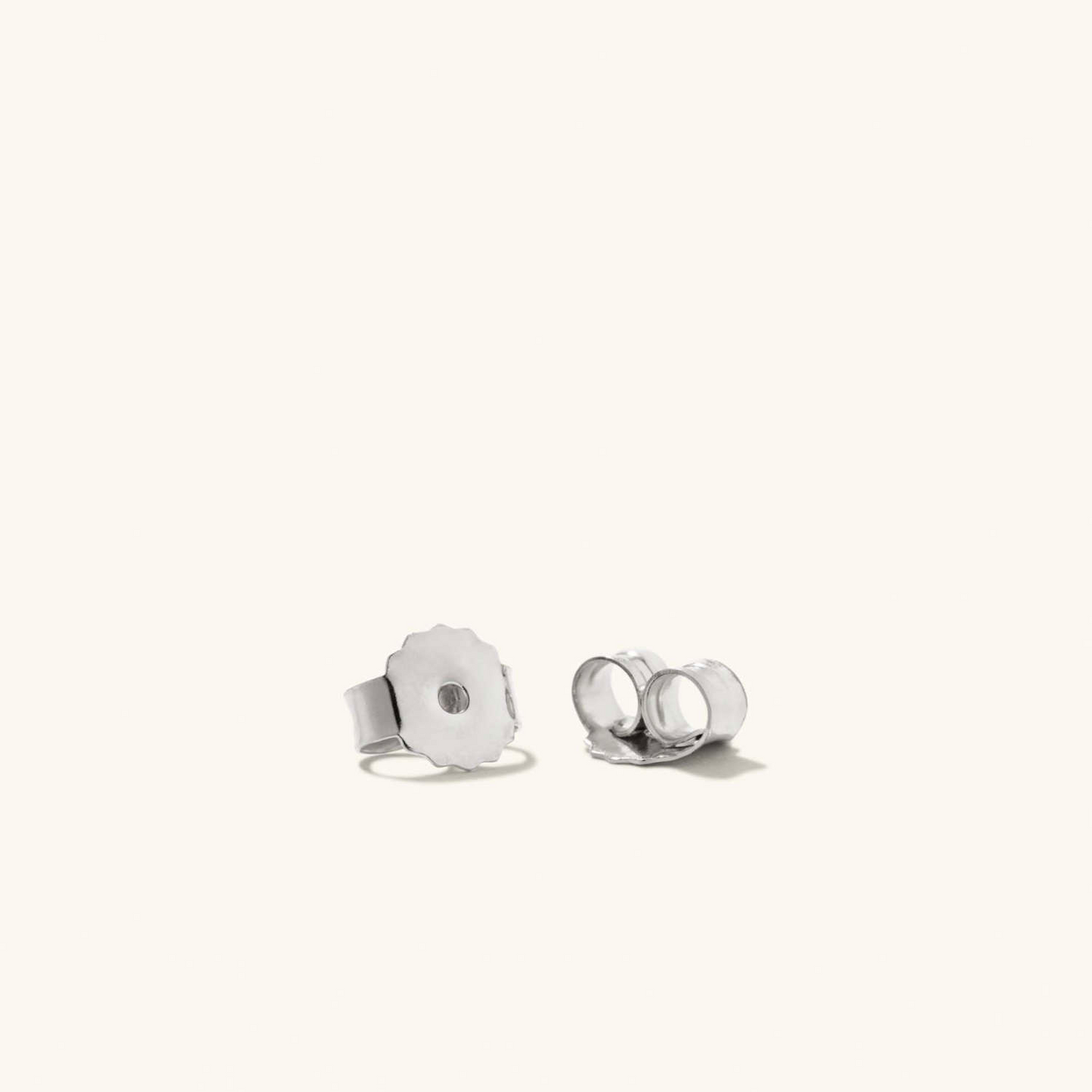 Linked 14K Solid White Gold Unique Stud Earrings  customdiamjewel   
