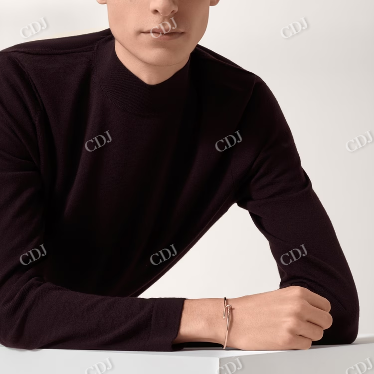 Cartier Juste en Clou Moissanite Bracelet customdiamjewel