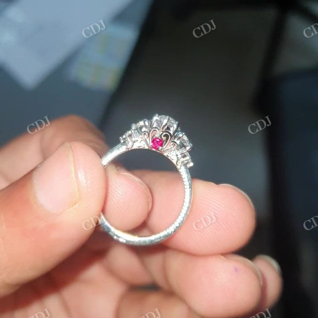 1.5CT Center Marquise Cut Moissanite Ring customdiamjewel