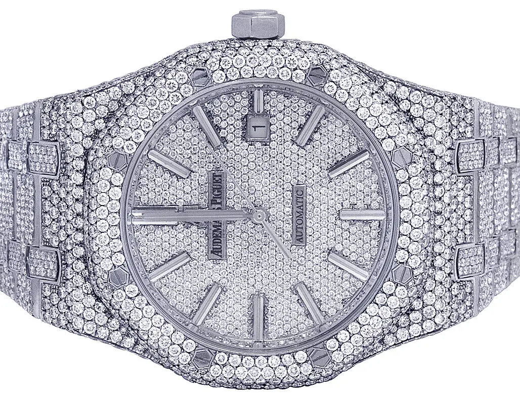 Hip Hop Men's AP Lab Diamond Bust Down Watch customdiamjewel