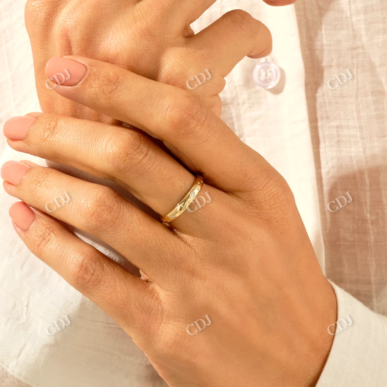 0.05CTW Starburst Diamond Wedding Band customdiamjewel