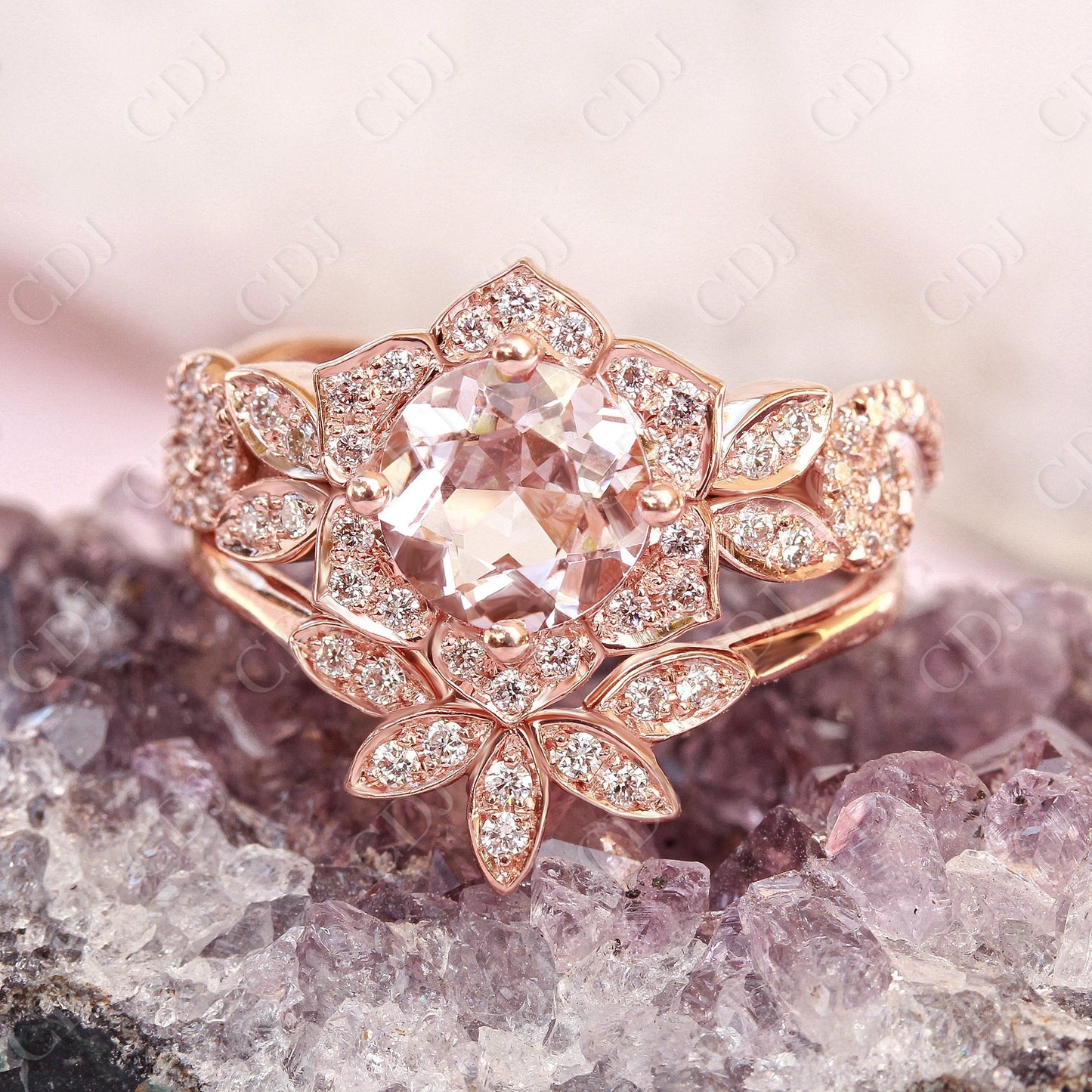 0.18CTW Marquise And Round Cut Natural Diamond Curved Wedding Band customdiamjewel