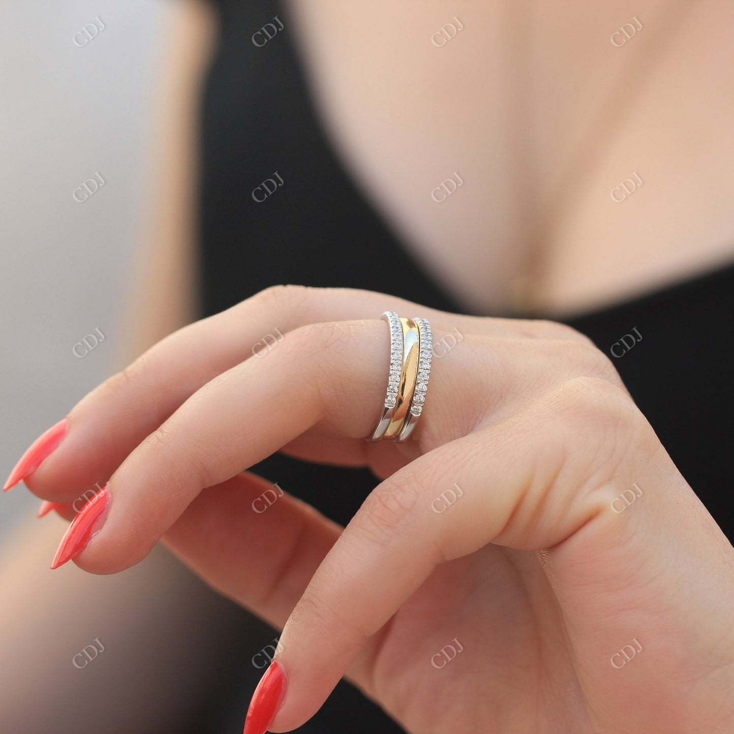 0.50CTW Lab Grown Diamond Stacking Wedding Band customdiamjewel