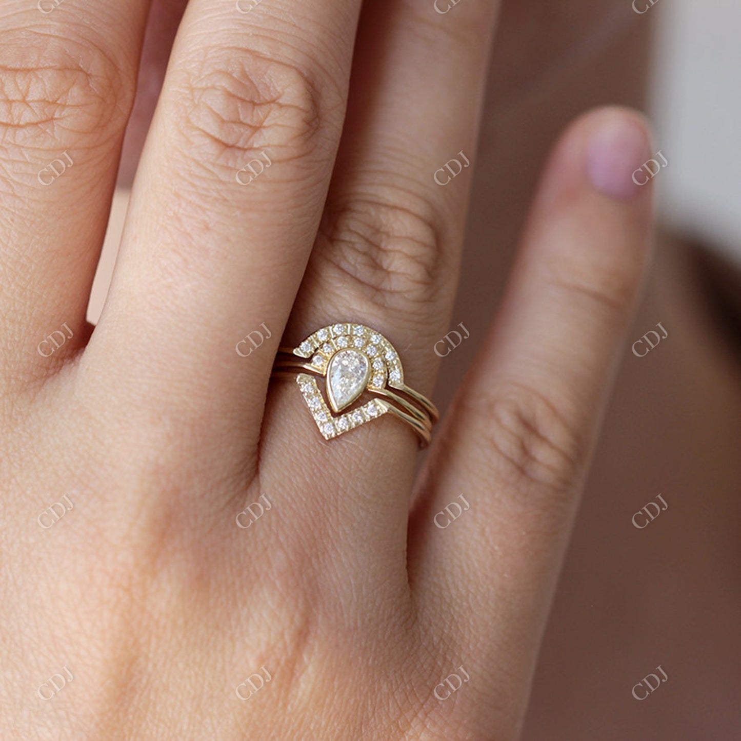 V Shape Lab Grown Diamond Wedding Band customdiamjewel