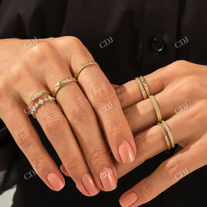 0.21CTW Channel Set Diamond Eternity Wedding Band customdiamjewel