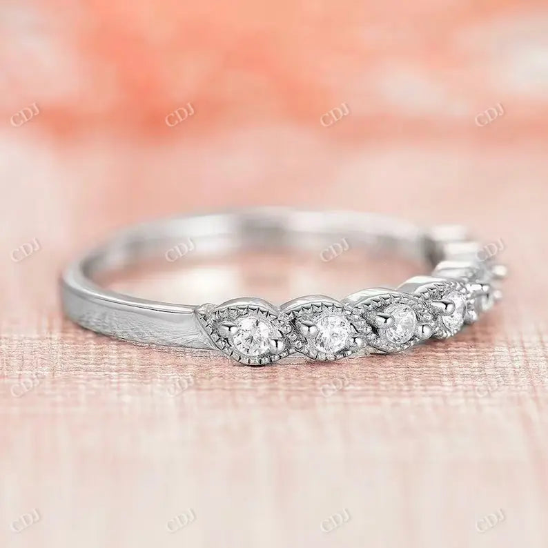 Pave Set Lab Grown Diamond Wedding Band customdiamjewel