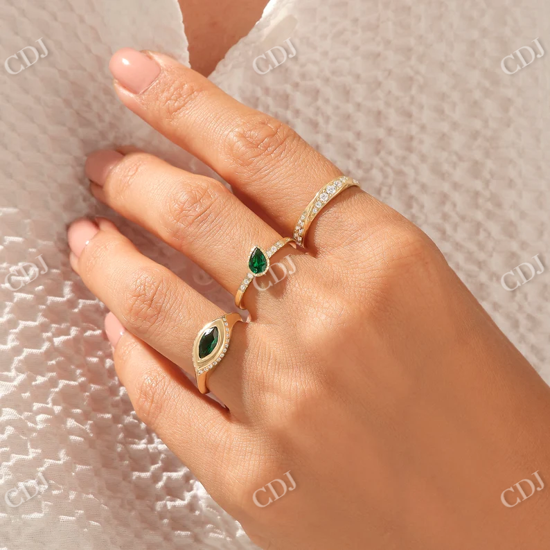 0.76CTW Alternating Round Lab Grown Diamond Full Eternity Wedding Band customdiamjewel