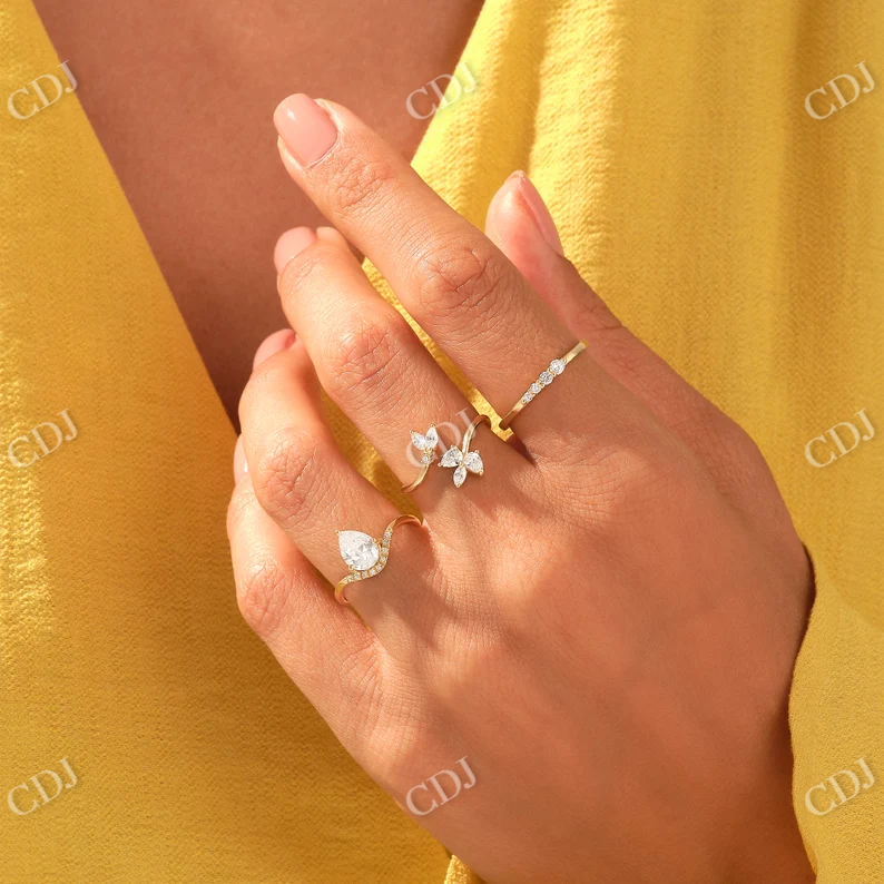 0.13CTW Ascending Round Diamond Wedding Band customdiamjewel
