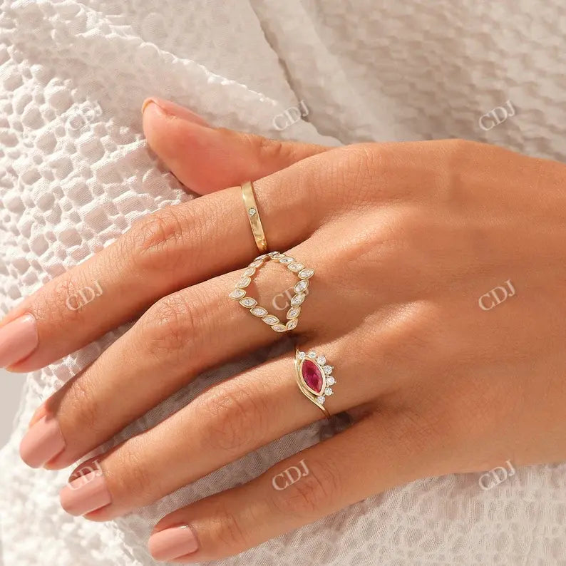 0.01CTW Solo Round CVD Diamond Wedding Band customdiamjewel