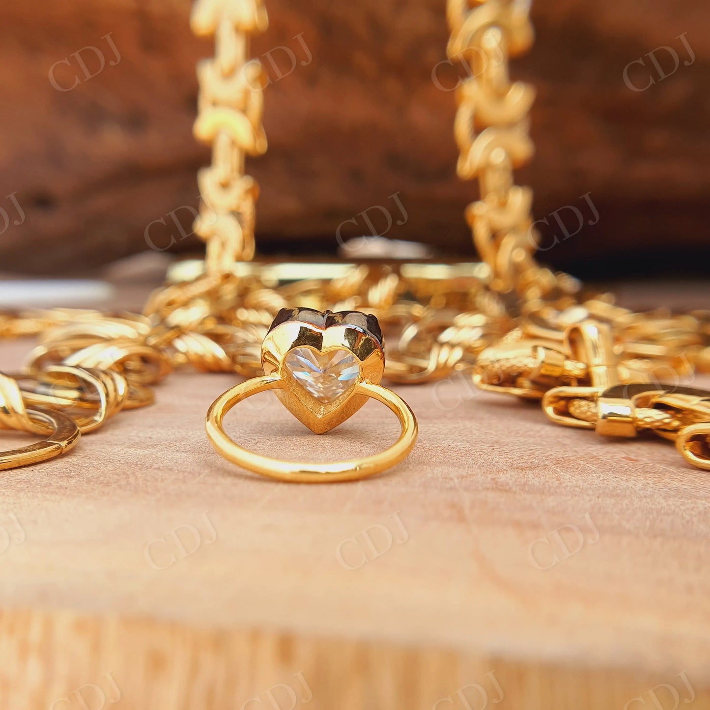 3.50CT Heart Cut Moissanite Engagement Ring customdiamjewel