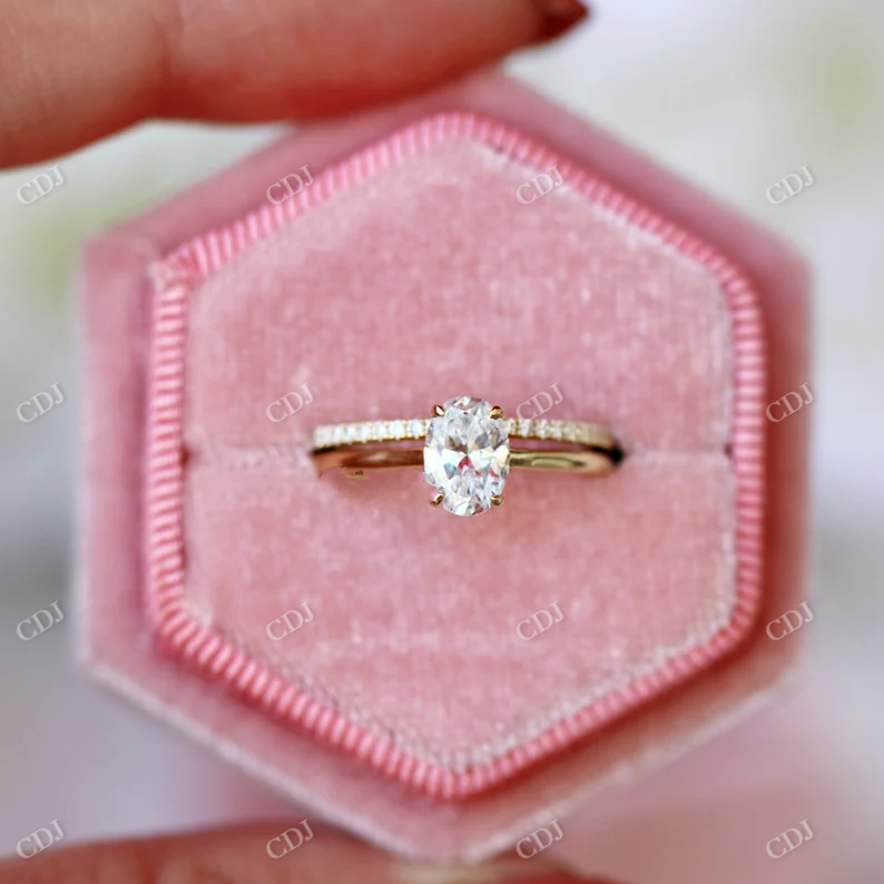 Tiny Lab Grown Diamond Curved Wedding Band customdiamjewel