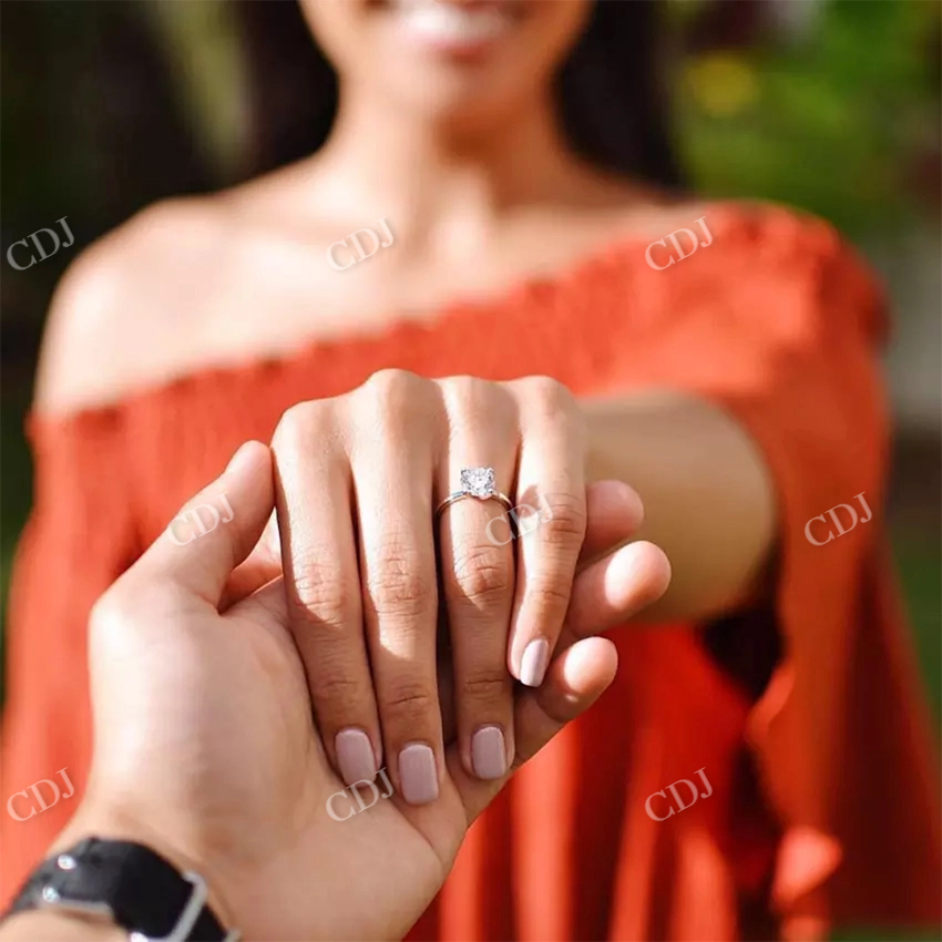 2 CT Lab Grown Diamond Solitaire Engagement Ring customdiamjewel