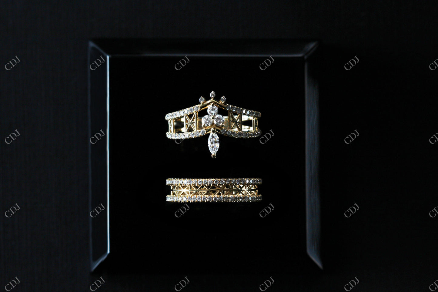 0.55CTW Dainty Round Cut Moissanite Full Eternity Band customdiamjewel