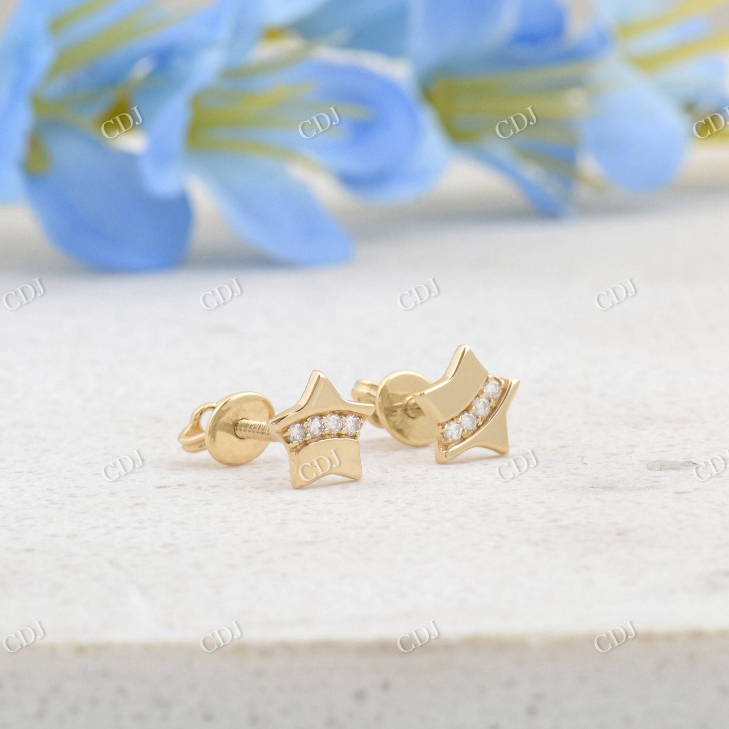 0.98CTW Moissanite Stare Diamond Stud Earrings customdiamjewel