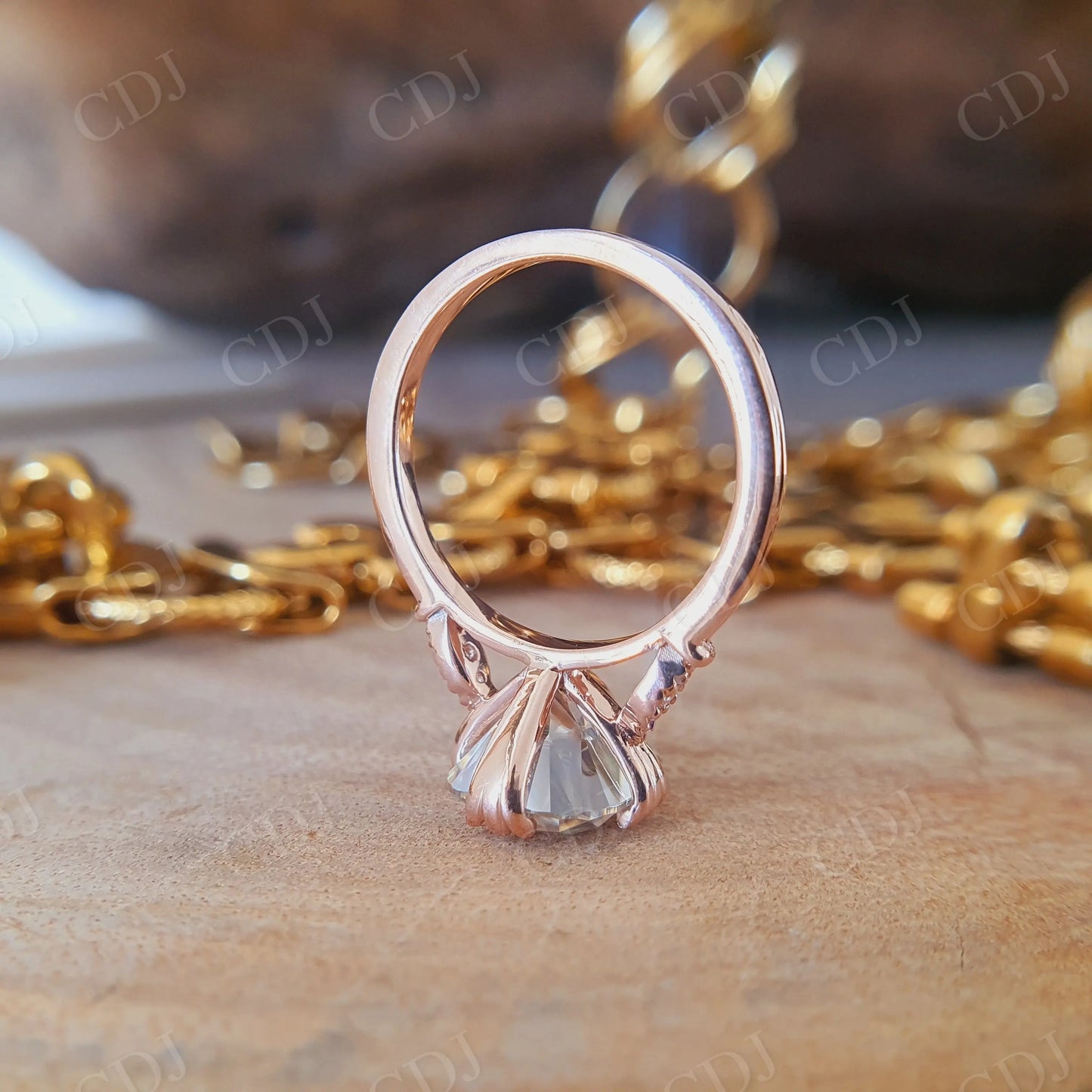 3.50CT Cushion Cut Moissanite Engagement Ring customdiamjewel