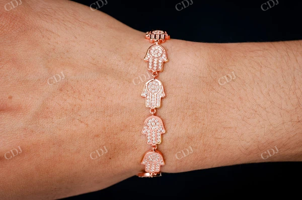 2.75CTW Hamsa Eternity Diamond Bracelet customdiamjewel