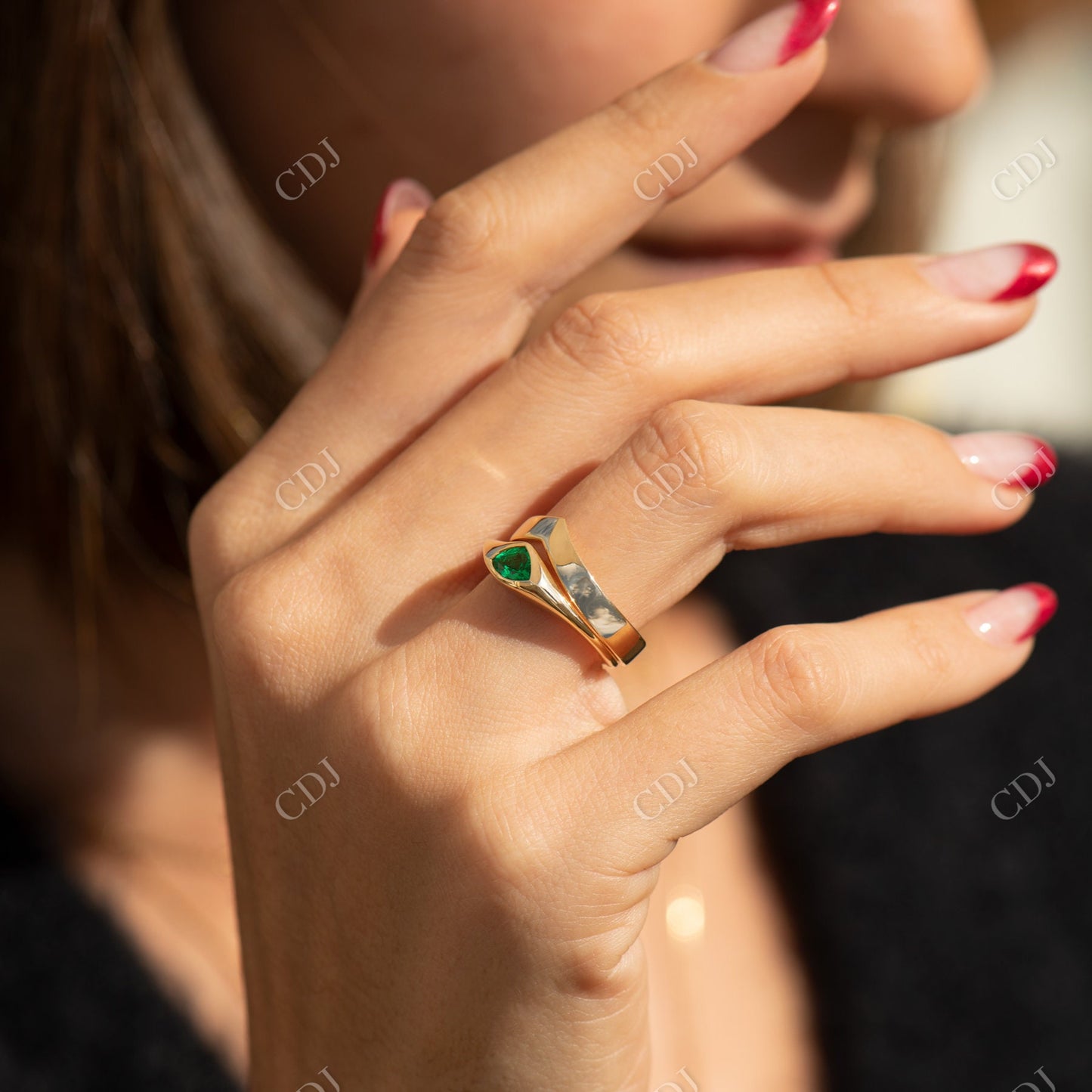 Chevron Solid Gold Wide Wedding Band Woman customdiamjewel
