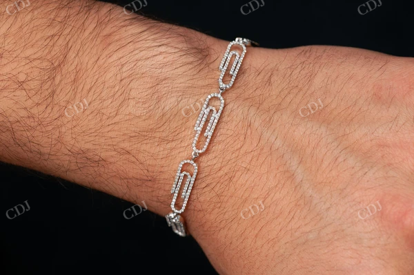 1.85CTW Diamond Paper Clip Bracelet customdiamjewel