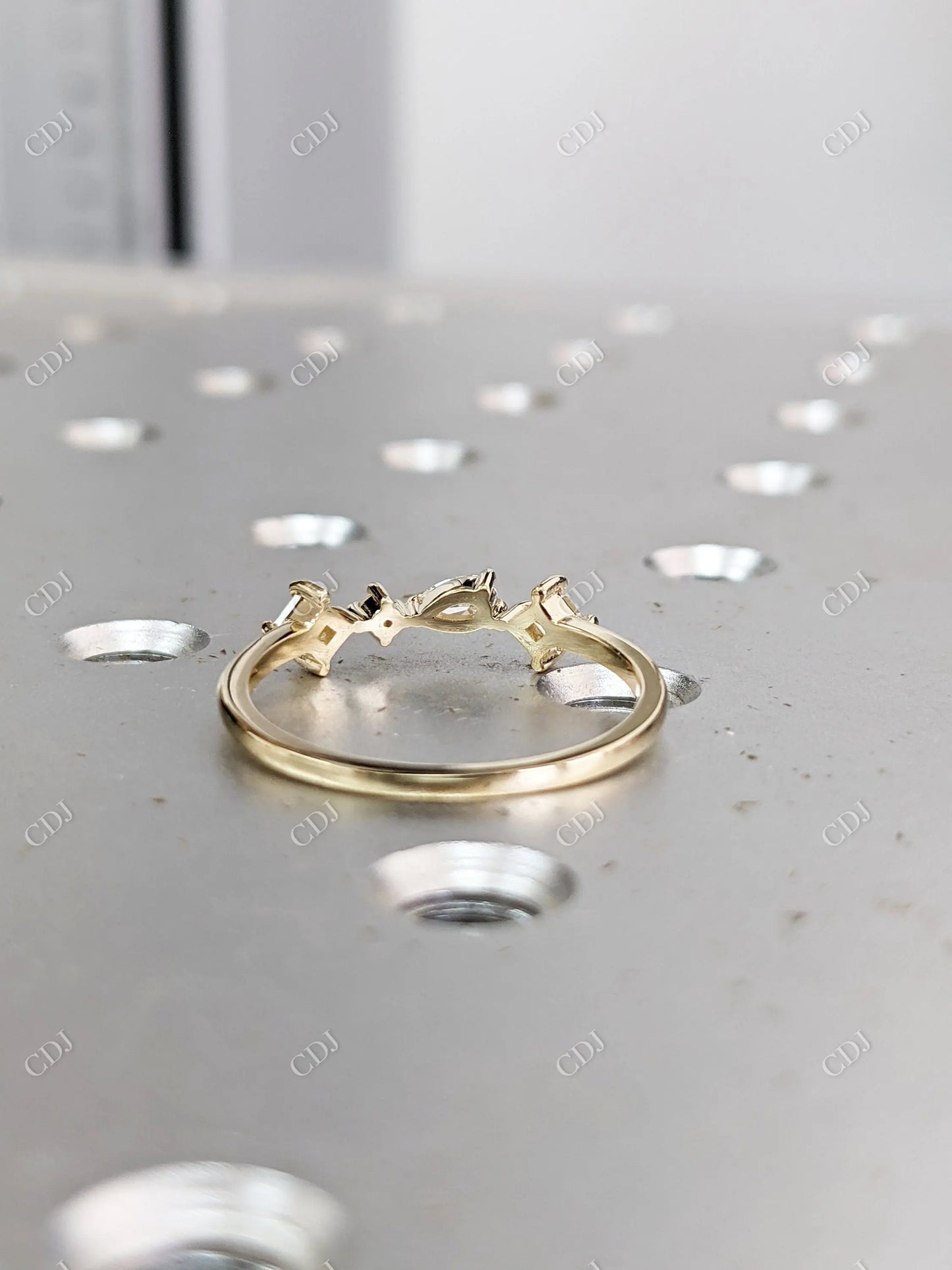 0.30CT Cluster diamond Stackable Band customdiamjewel