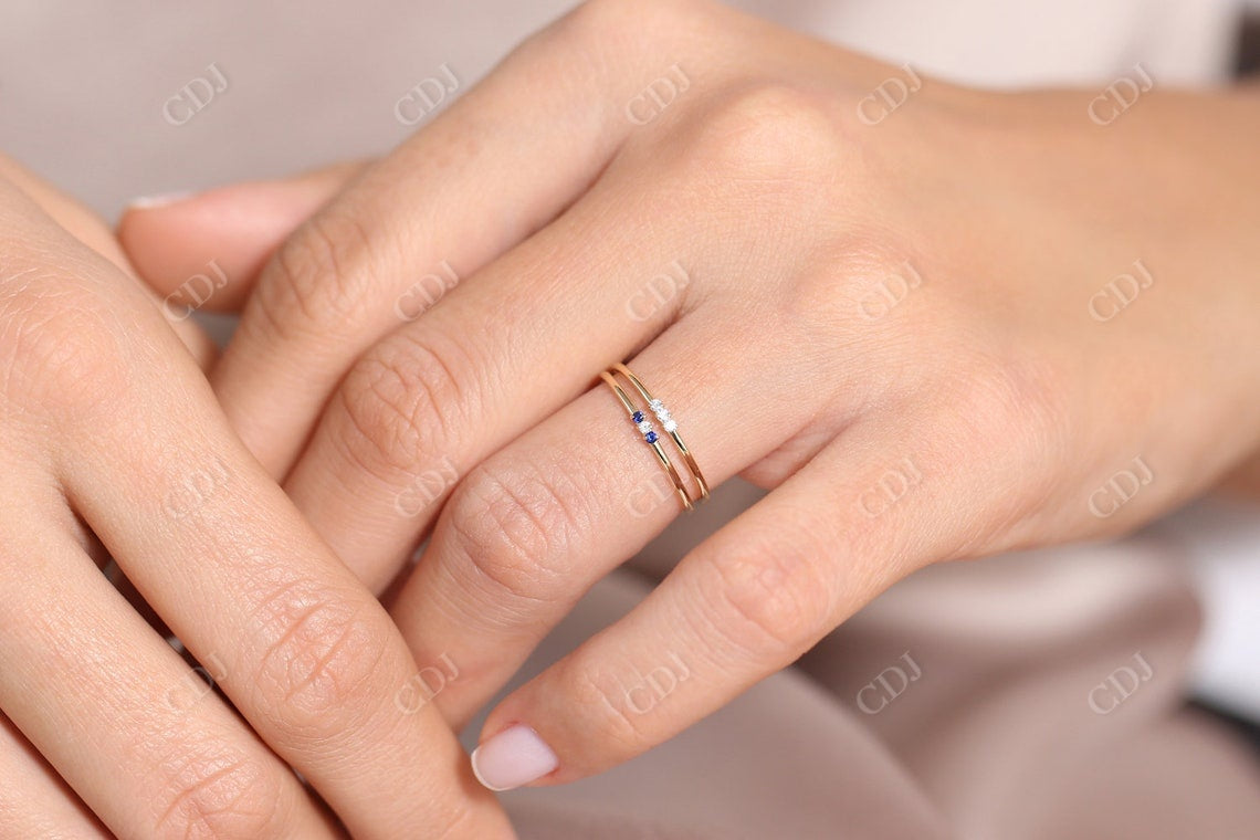 0.042 CTW Round Lab Grown Diamond Stacking Wedding Band customdiamjewel
