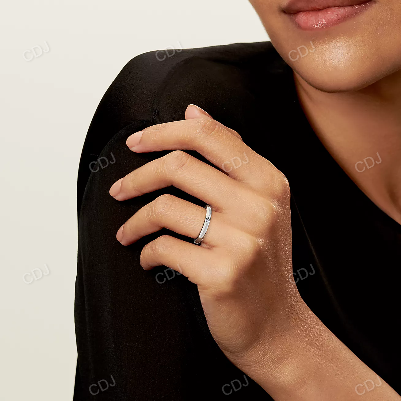 0.02 CTW Natural Diamond Stackable Wedding Band customdiamjewel