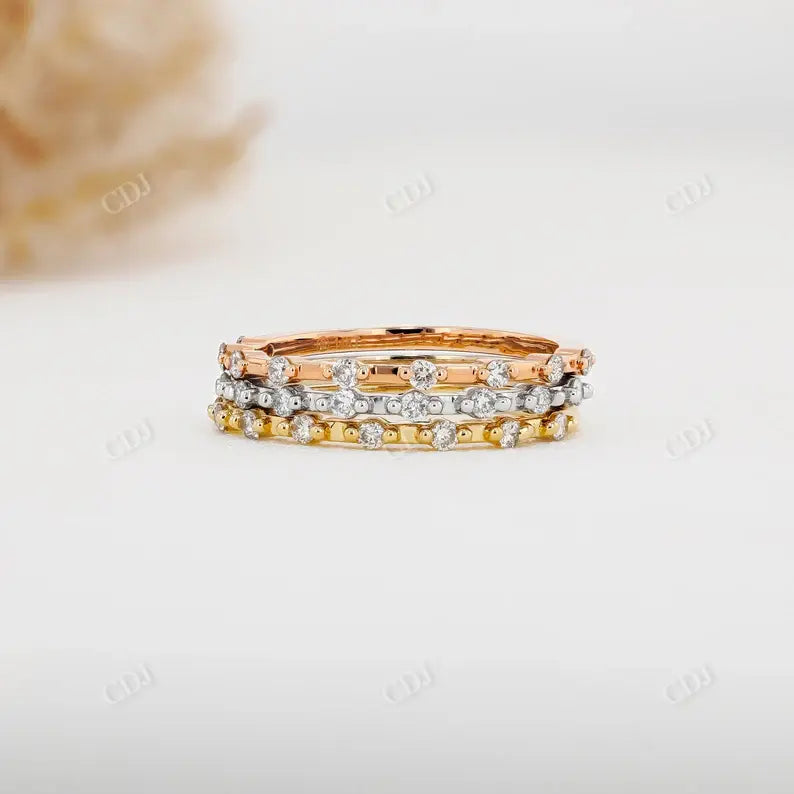 0.14CTW Round Cut Natural Diamond Wedding Ring customdiamjewel