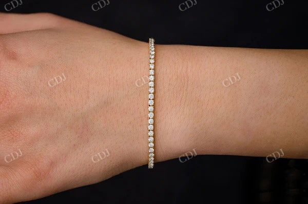 Lab Grown Diamond Dainty Tennis Bracelet customdiamjewel