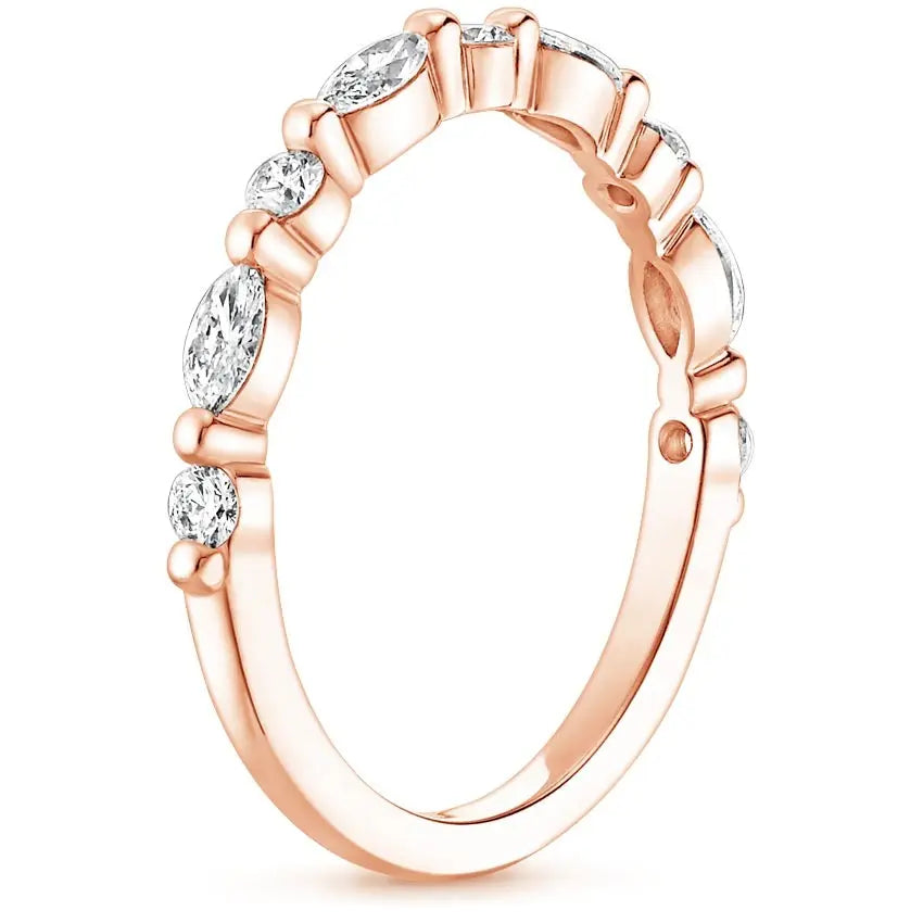 1.00CTW Marquise Lab Grown Diamond Wedding Band customdiamjewel
