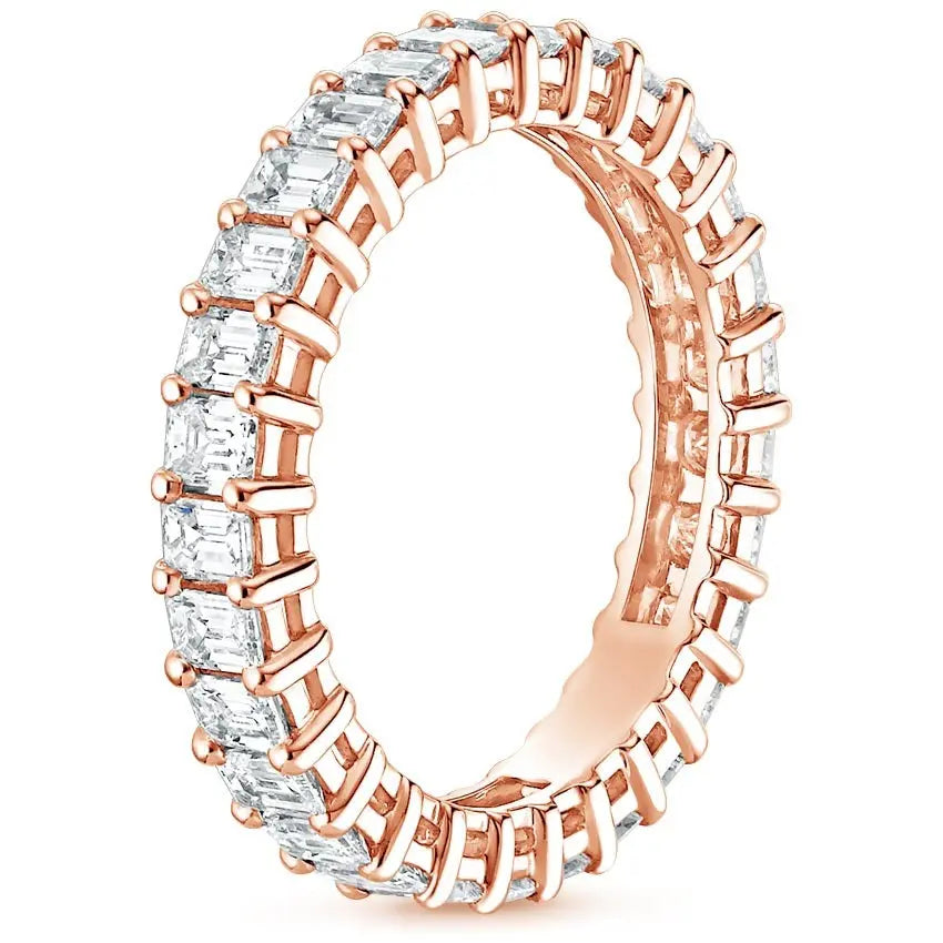 1.77CTW Emerald Lab Grown Diamond Eternity Wedding band customdiamjewel