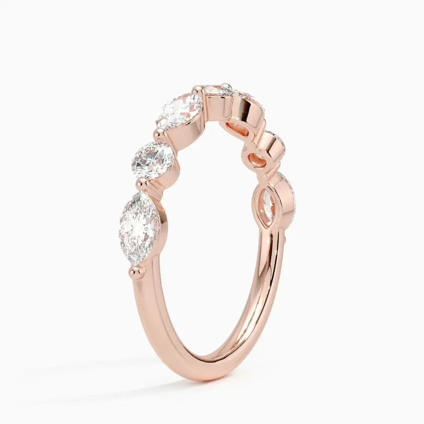 1.00CTW Round Lab Grown Diamond Wedding Band customdiamjewel