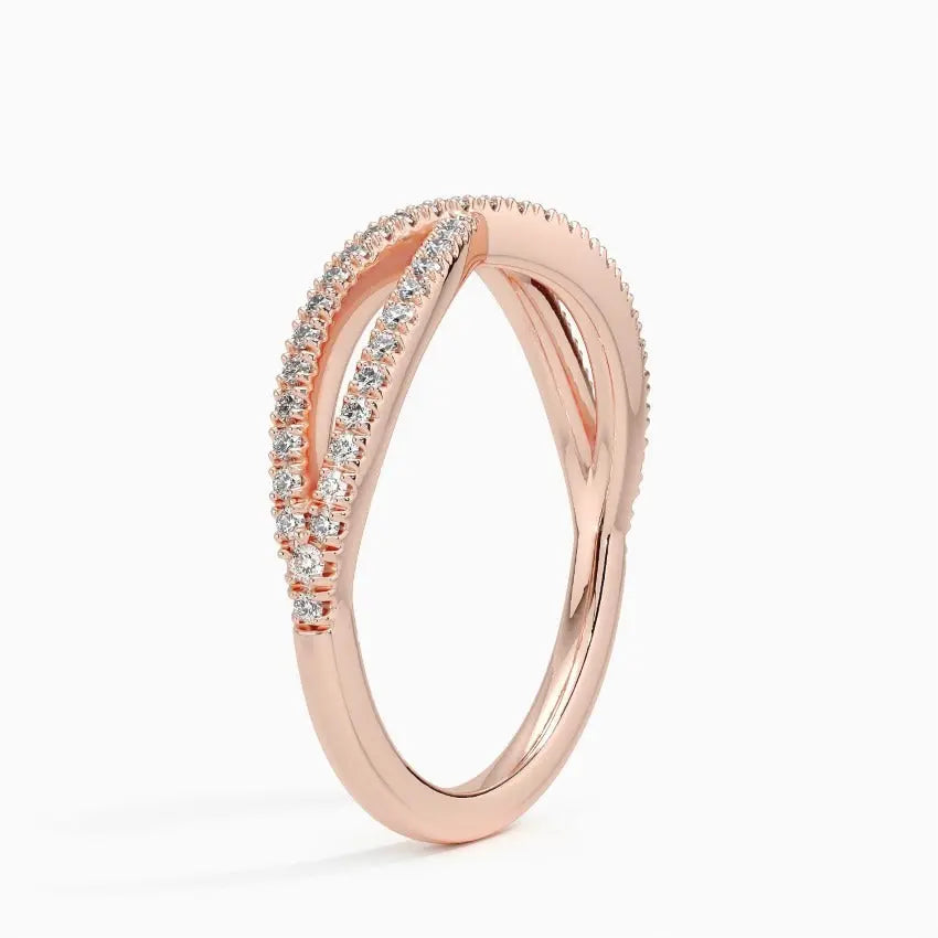 0.25CTW Lab Grown Diamond Infinity Half Eternity Band customdiamjewel