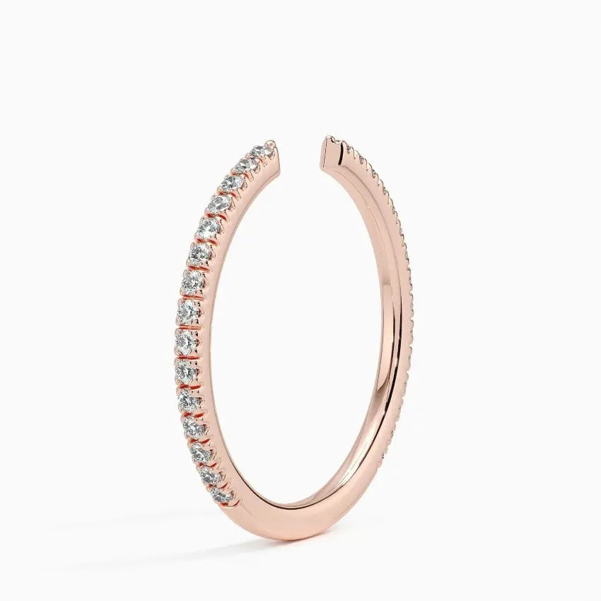 0.22CTW Lab Grown Diamond Open Eternity Wedding Band customdiamjewel