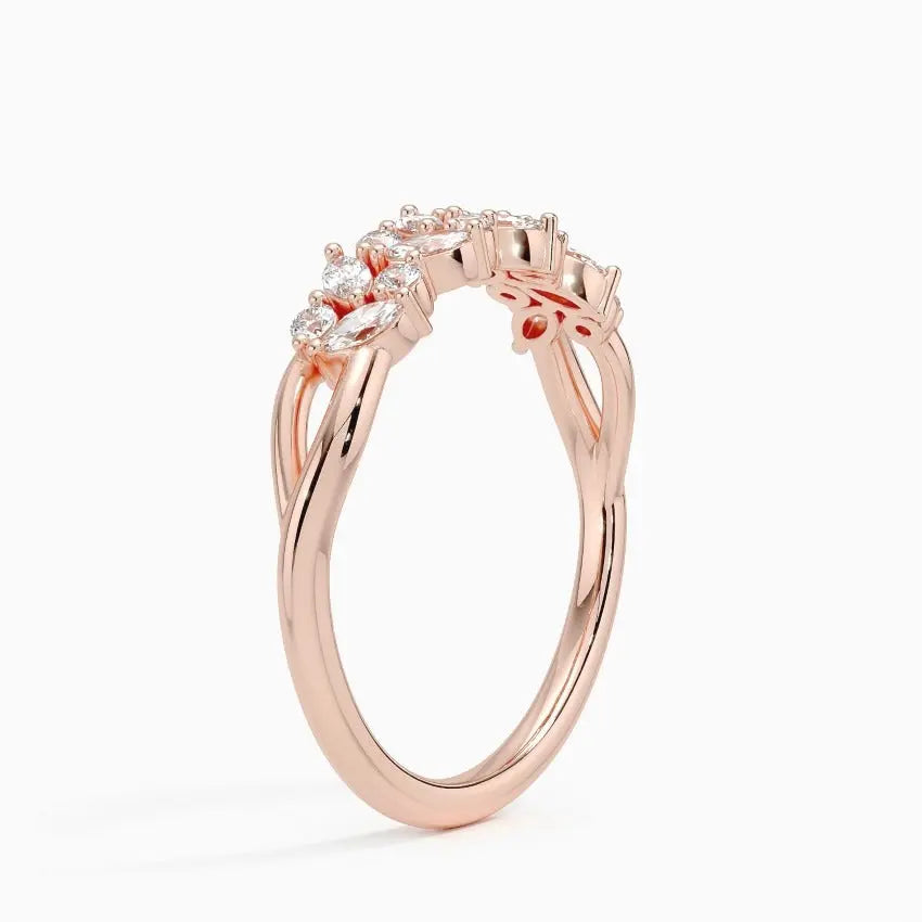 0.38 CTW Jardiniere Lab Grown Diamond Ring customdiamjewel