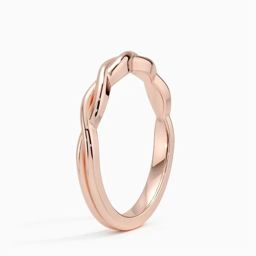 Twisted Wedding Band Women customdiamjewel