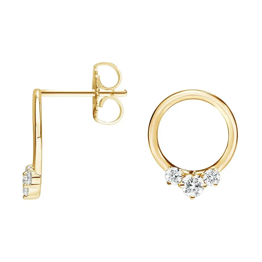 0.50CTW Diamond Hoop Earrings customdiamjewel