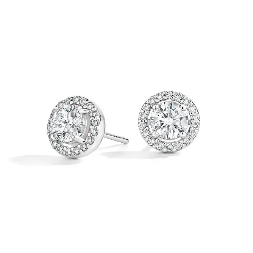 1.25 CTW Halo Diamond Stud Earring customdiamjewel
