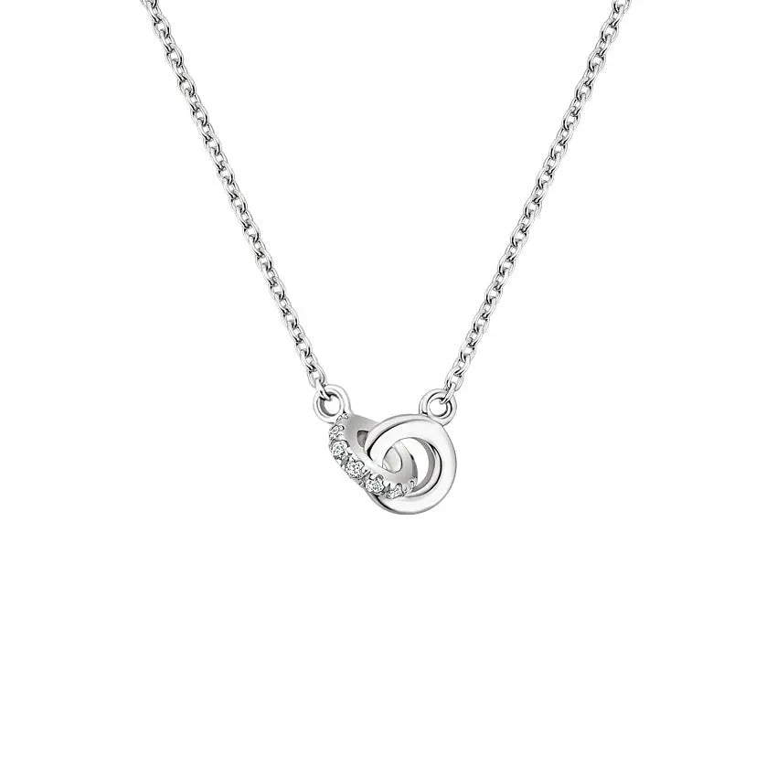 0.09CTW Elegant Diamond Pendant customdiamjewel 10KT White Gold VVS-EF