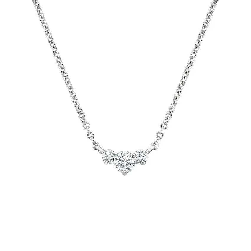 0.35CTW Trio Diamond Pendant customdiamjewel 10KT White Gold VVS-EF