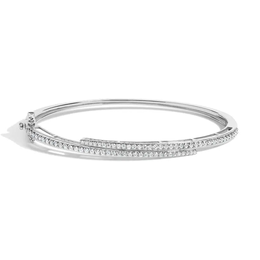 1.00CTW Bypass Style Diamond Bracelet customdiamjewel