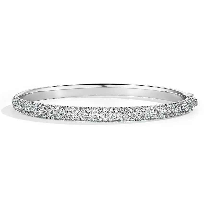 3.00CTW Round Pave Diamond Bangle Bracelet customdiamjewel