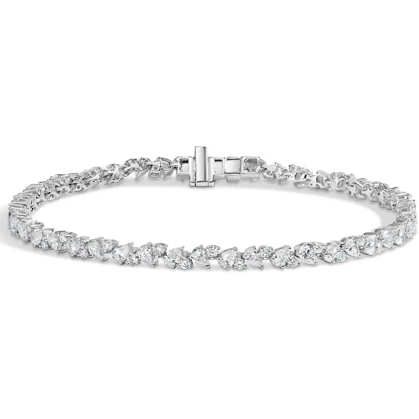 3.33CT Dainty Pear Cut Diamond Bracelet customdiamjewel