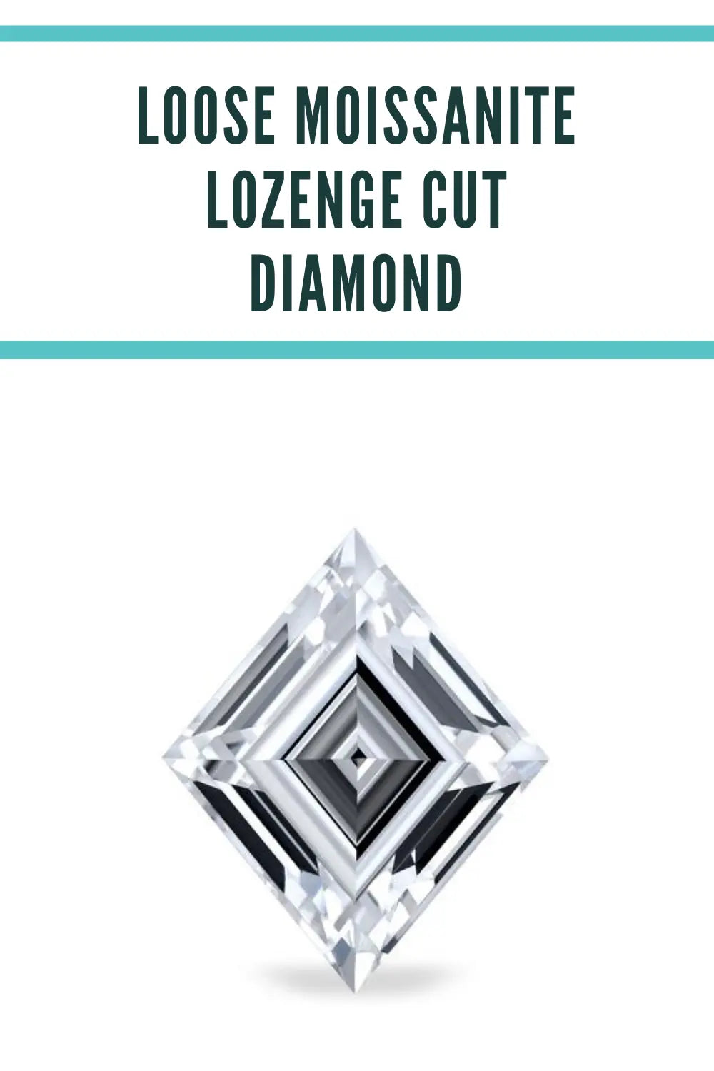 4.60CT Classic Lozenge Cut Loose Moissanite customdiamjewel