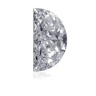 1.00CT Classic Half Moon Loose Moissanite customdiamjewel