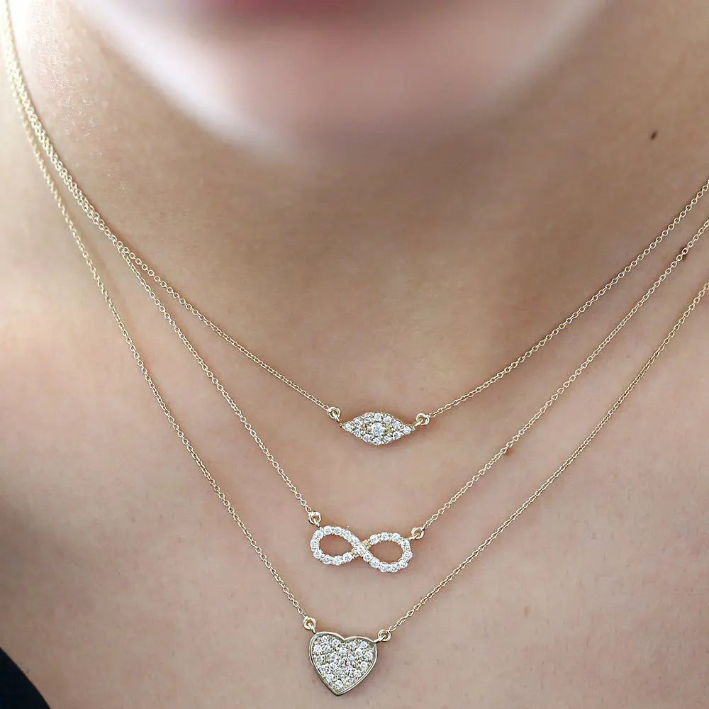 0.15CTW Diamond Infinity Necklace customdiamjewel