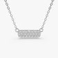 0.11CTW Diamond Bar Necklace  customdiamjewel   