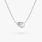 0.23CTW Pear Shape Diamond Necklace  customdiamjewel 10KT White Gold VVS-EF