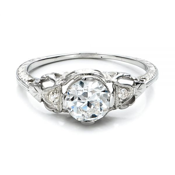 Art Deco Moissanite Engagement Ring customdiamjewel
