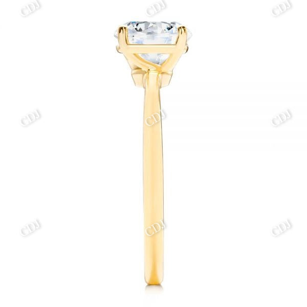 Round Cut Moissanite Solitaire Engagement Ring customdiamjewel